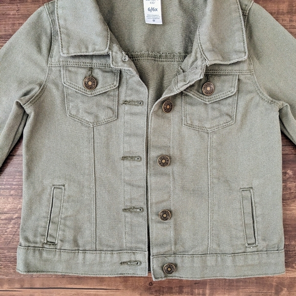Carter's Olive Green Denim Jacket - Picture 2 of 11